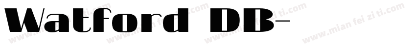 Watford DB字体转换